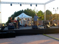 Alessandro Benvenuti durante il sound-check